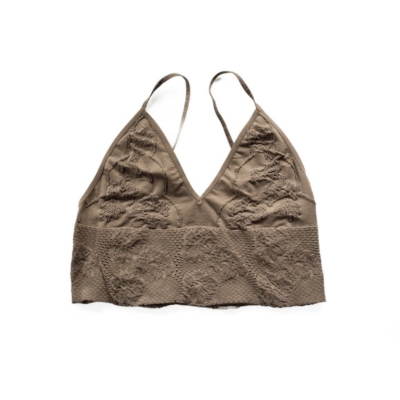 NWT Free People Candy Seamless Bra in Sand Sz Med/Lrg - Picture 5 of 16